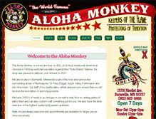 Tablet Screenshot of alohamonkeytattoo.com